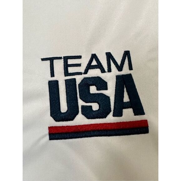 TEAM USA OLYMPIC Large White Zip Front  Jacket - Picture 8 of 9